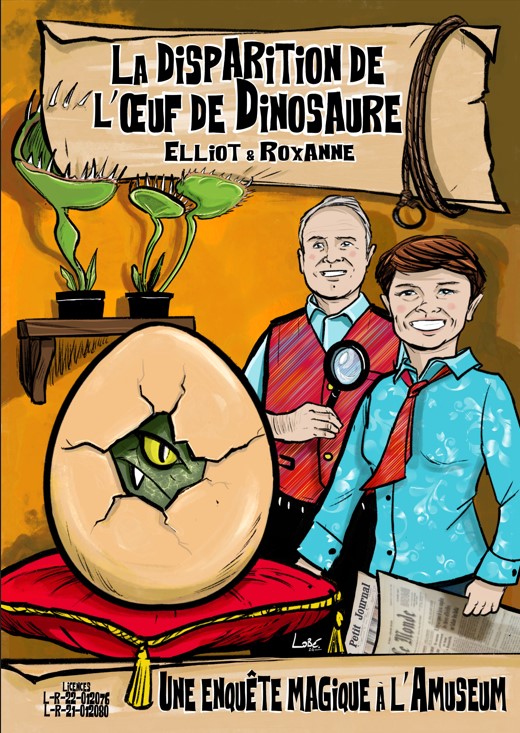 Affiche spectacle enquête à l'Amuséum